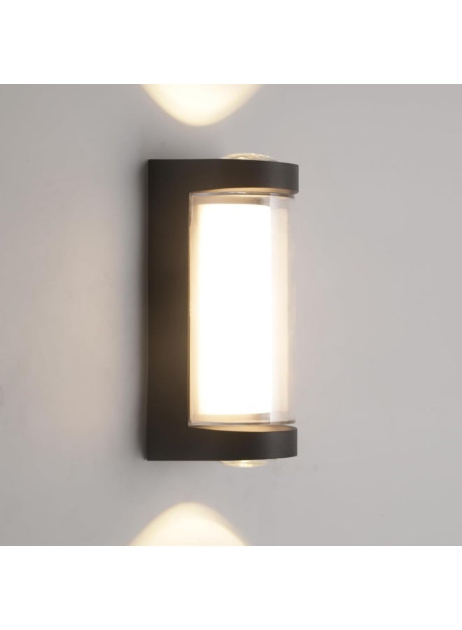 AFN Modern LED Wall Sconce Light Fixture for Indoor and Outdoor Use, Waterproof Up Down Wall Lamp with Cylindrical Design for Hallway Porch Patio Balcony Entryway Lighting - Image 1