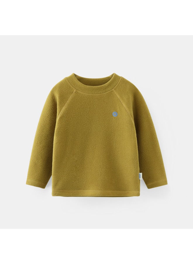 Baby Fever Base Layer Shirt Boys Solid Color Long Sleeve T-shirt Winter Half High Collar Sports Outdoor Top Women Can Be Worn As Inner Layer - Image 3