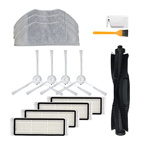 HMHAMA Replacement Parts Accessories Kit Compatible for 360 S5 S7 Robot Vacuum Cleaner,1 Main Roller Brush 4 Side Brush 4 HEPA Filter 3 Mop Cloth - Image 1