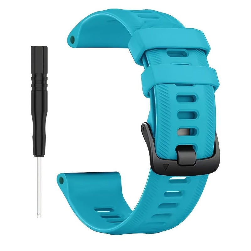 حزام ساعة من السيليكون بلون الجيش الأخضر، مقاس 22 مم، لساعات Garmin Forerunner 970 965 955 - Image 4