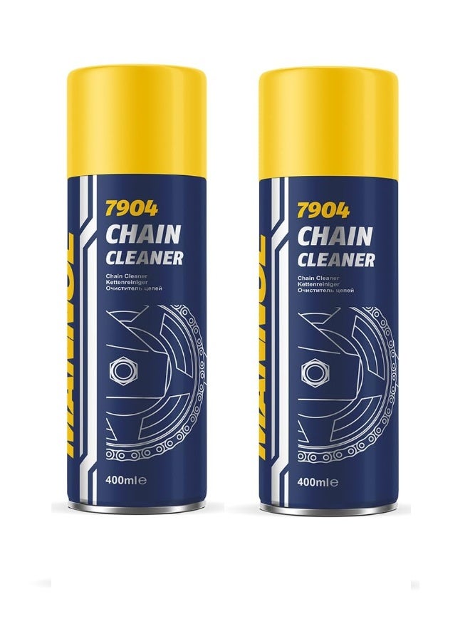 HTE Mannol (7904 2 Pieces Motorcycle Chain Cleaner, 400 Ml) - Image 1