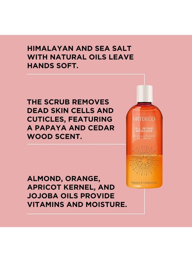 أرتديكو مانيكير ARTDECO الكل في واحد - مقشر لليدين بملح الهيمالايا وملح البحر - يزيل خلايا الجلد الميتة - مزيج من الزيوت المغذية - يرطب البشرة بشكل مكثف - كريم لليدين - لوشن - 5.07 أونصة سائلة - Image 2