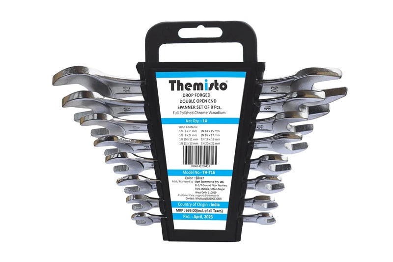 THEMISTO THT16 8pcs Double Open Ended Spanner set - Image 1