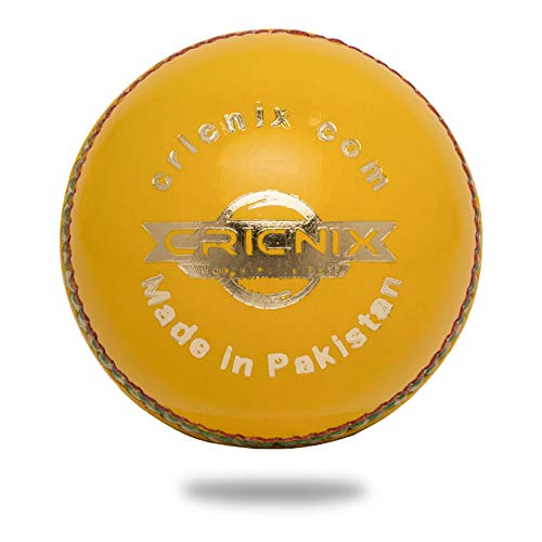 Cricnix Bionic Cricket Ball for Cricket Bat | 3.8oz Yellow Indoor Cricket Ball Designed for Cricket Net | Swing Ball | Multiple Set Options for Men Cricket Games - Image 2