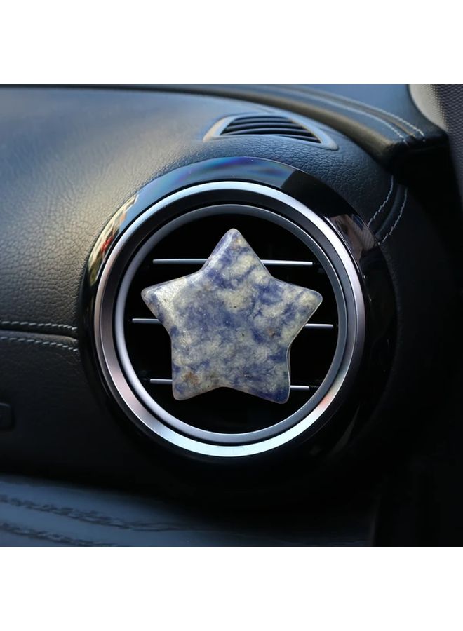 Green Crystal Star Car Vent Clip Stylish 5 Pointed Air Vent Decor - Image 3
