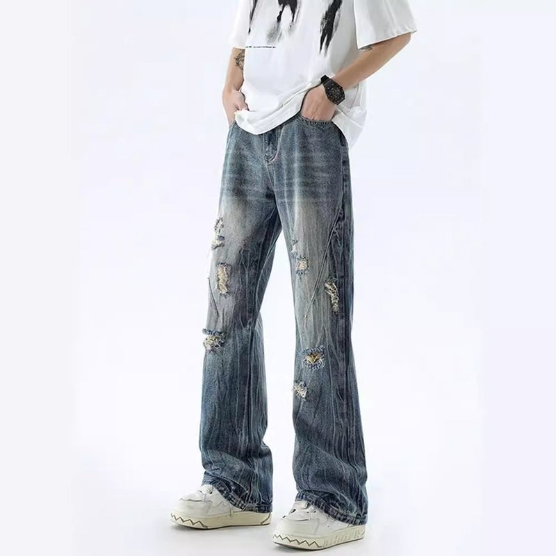 Unisex Casual Daily Denim Jeans - Image 1