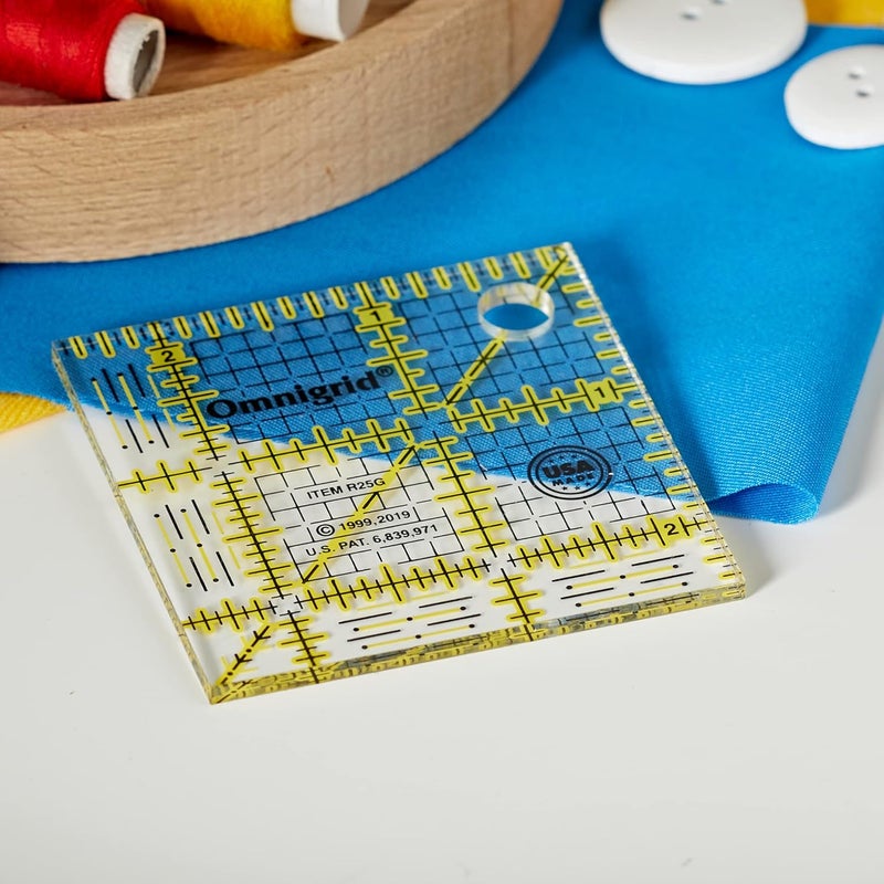 Omnigrid Omnigrid 212 Grid Ruler Clear Quilting and Sewing Ruler  - Image 2