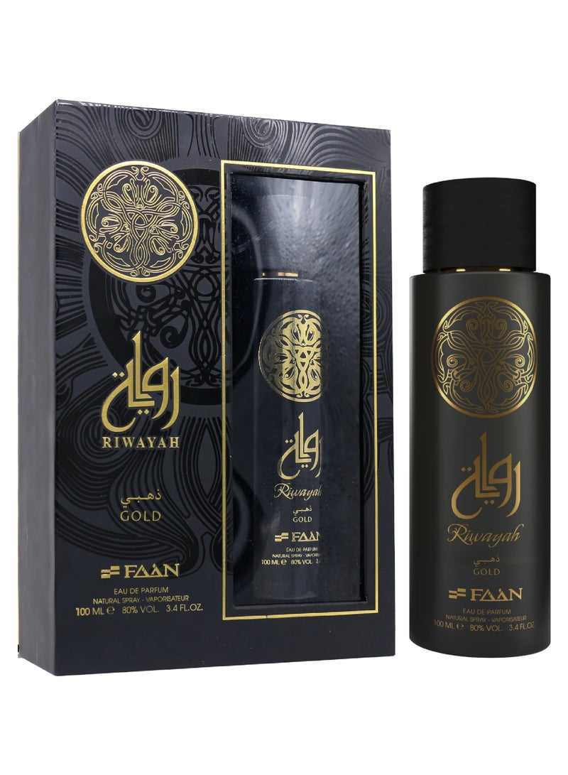 Faan Riwayah Gold Eau De Parfum For Men - 100 ML - Image 1