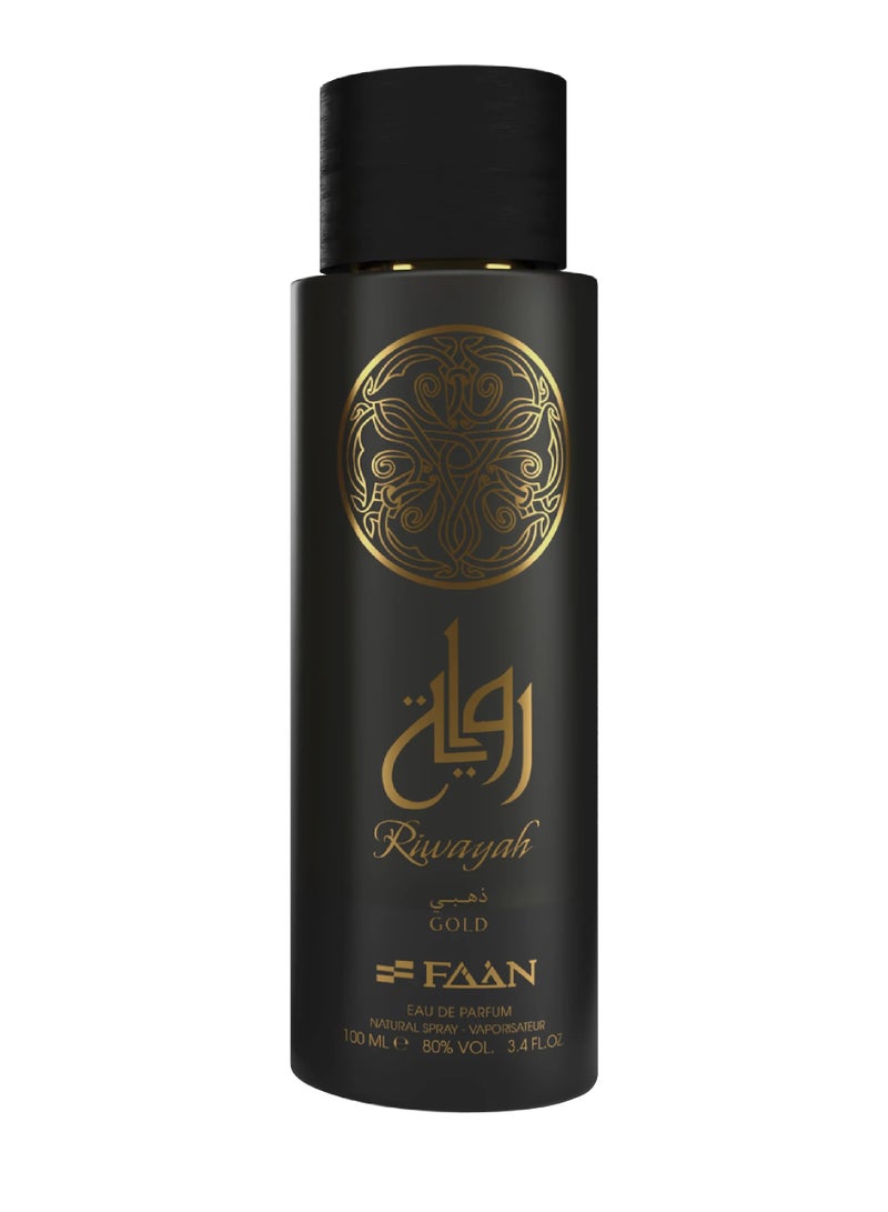 Faan Riwayah Gold Eau De Parfum For Men - 100 ML - Image 2
