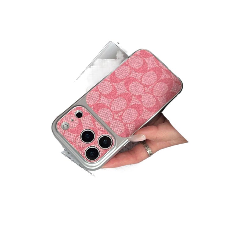 BB Protective Case, Leather Texture, Blue, Drop Protection, Full Coverage, Shockproof Cover for iPhone 16 / 16 Plus / 16 Pro / 16 Pro Max - Image 4
