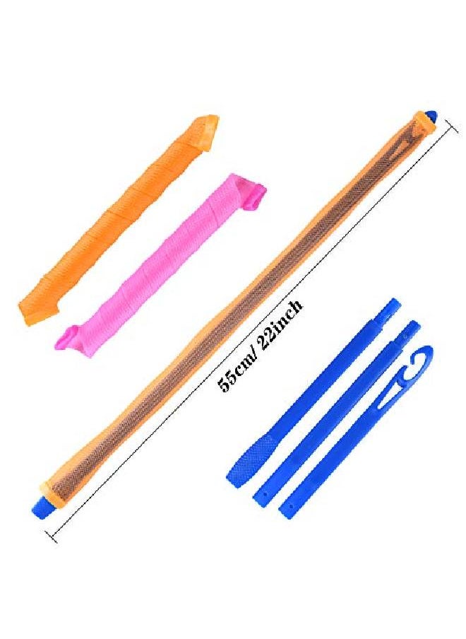 Tuparka - 30 Pack Magic Hair Curlers Spiral Curls Styling Hair Rollers Kit No Heat Hair Curler And Styling Hooks For Extra Long Hair Up To 22 Inch - Image 1