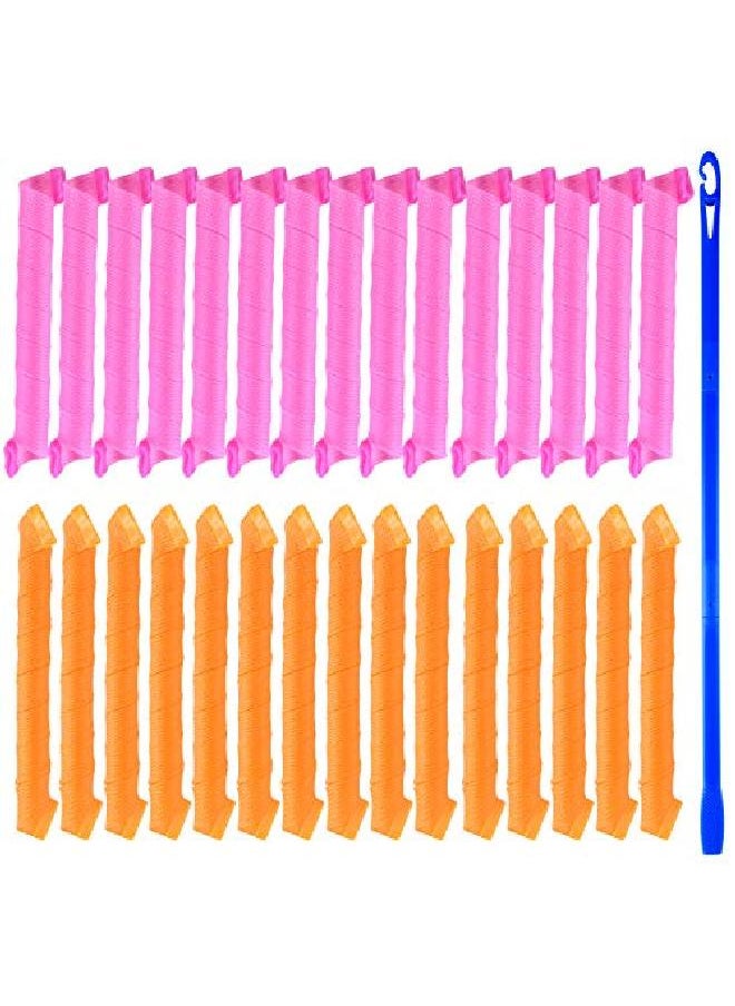 Tuparka - 30 Pack Magic Hair Curlers Spiral Curls Styling Hair Rollers Kit No Heat Hair Curler And Styling Hooks For Extra Long Hair Up To 22 Inch - Image 1