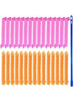 30 Pack Magic Hair Curlers Spiral Curls Styling Hair Rollers Kit No Heat Hair Curler And Styling Hooks For Extra Long Hair Up To 22 Inch