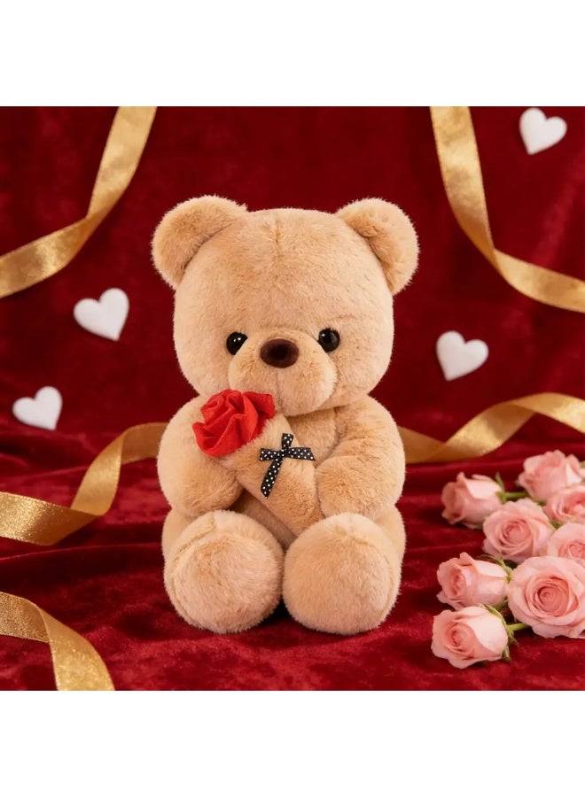 Cute Rose Bear Plush Toy – A Romantic Valentine’s Day Gift Children’s Day, Birthday and Anniversary Gifts - Image 1