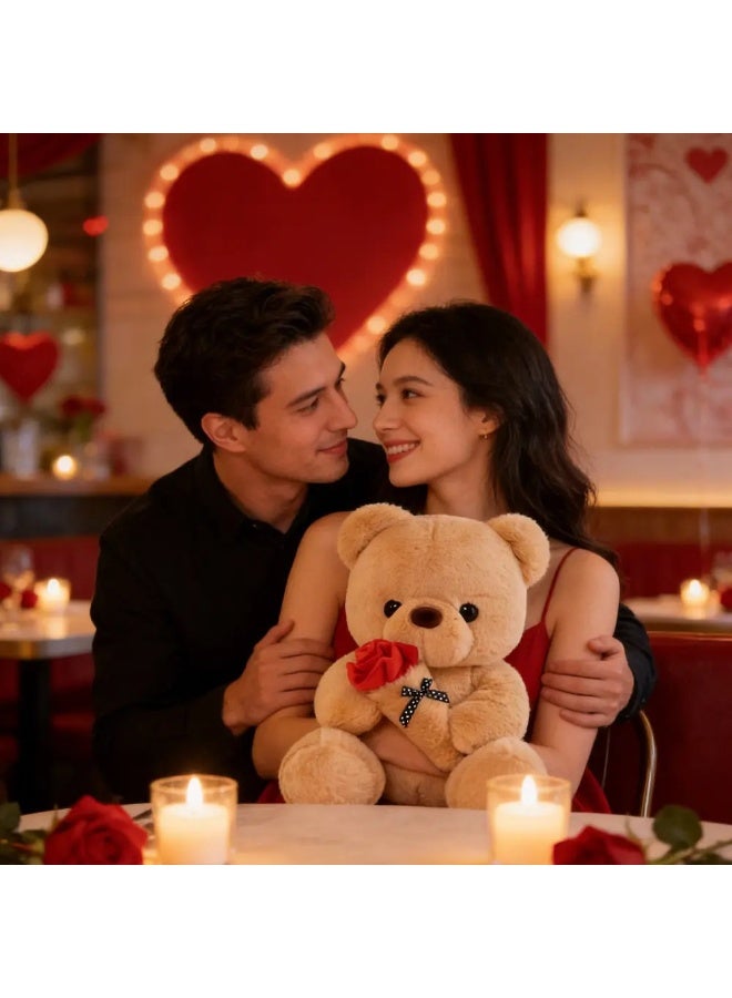 Cute Rose Bear Plush Toy – A Romantic Valentine’s Day Gift Children’s Day, Birthday and Anniversary Gifts - Image 3