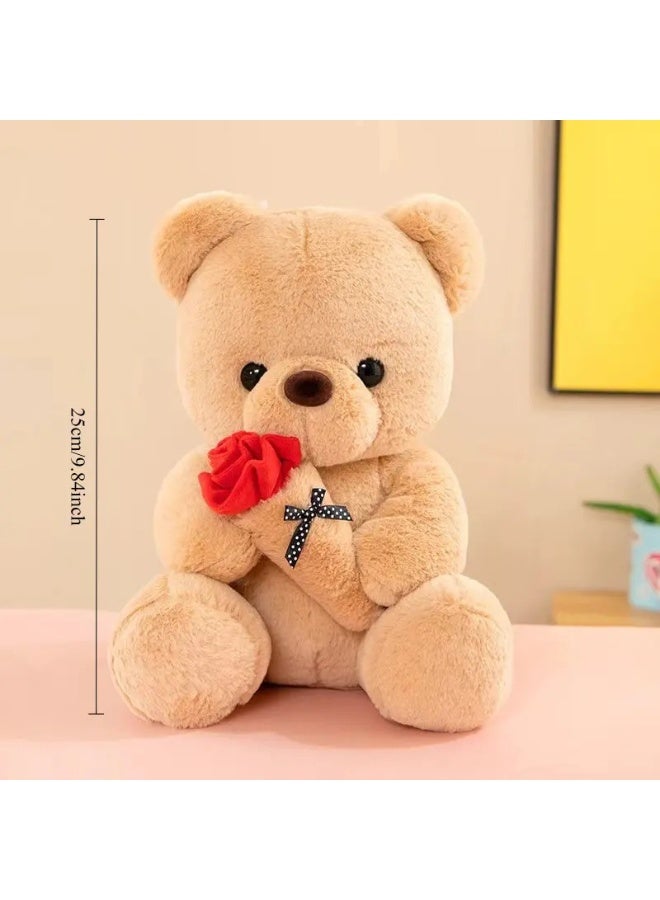 Cute Rose Bear Plush Toy – A Romantic Valentine’s Day Gift Children’s Day, Birthday and Anniversary Gifts - Image 2