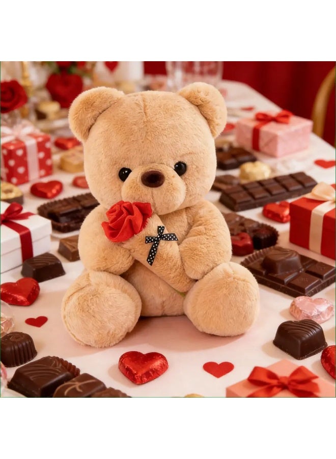 Cute Rose Bear Plush Toy – A Romantic Valentine’s Day Gift Children’s Day, Birthday and Anniversary Gifts - Image 4