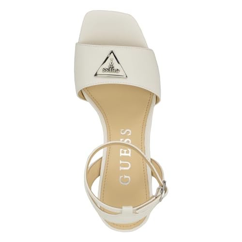 Guess Women's GELYAE Heeled Sandal, White 140, 10 - Image 2