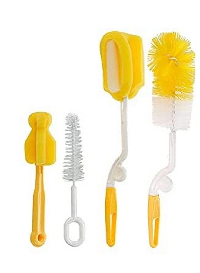 Adore Bottle Nipple And Straw Cleaning Kit Multi Color Feeding Bottle Cleaner Brush (Cleaning Brush Kit) (4 In 1 Kit) - Image 2