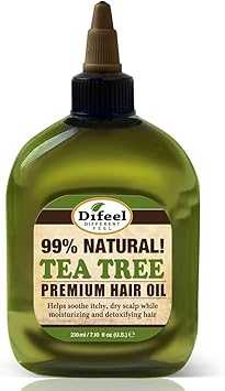 difeel Difeel Premium Natural Hair Oil Tea Tree Oil For Itchy Dry Scalp Pure Herb Formula With Vitamins Strengthens Repairs Hair Follicles Eliminates Itching Dandruff For All Hair Types 210 ml - Image 1
