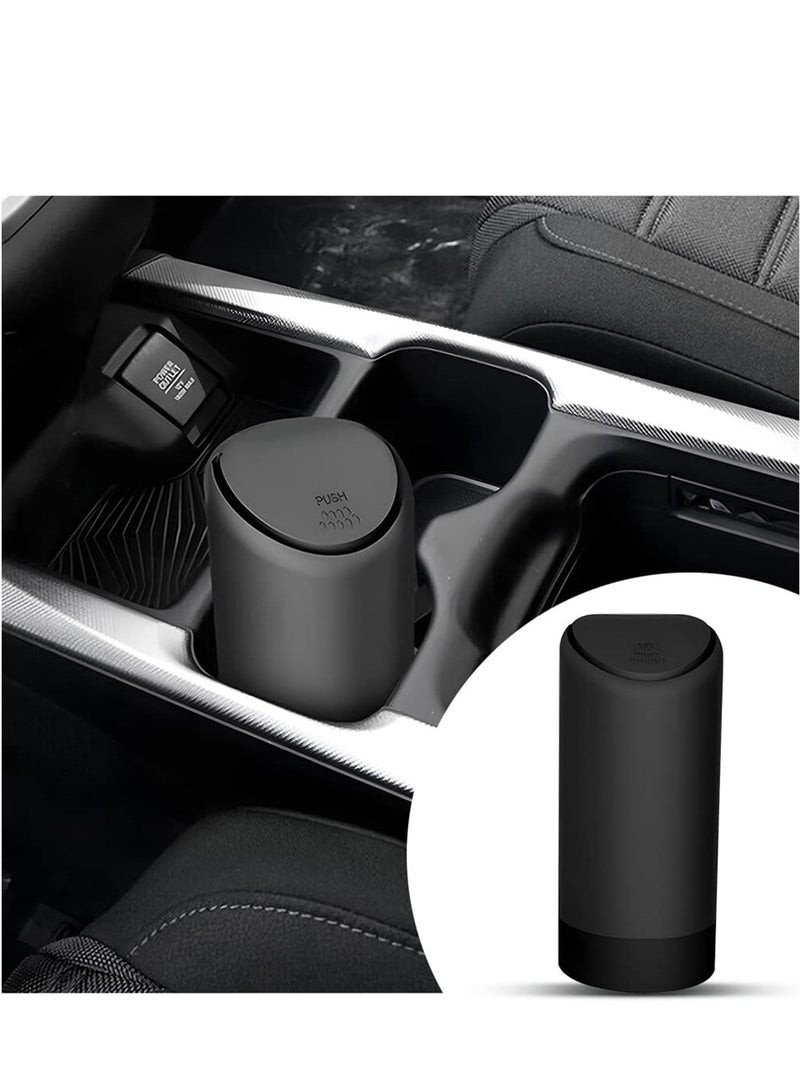 Beauenty Portable Waterproof Car Trash Can Mini Silicone Leakproof Dustbin for Vehicle Home and Office Organization - Image 1