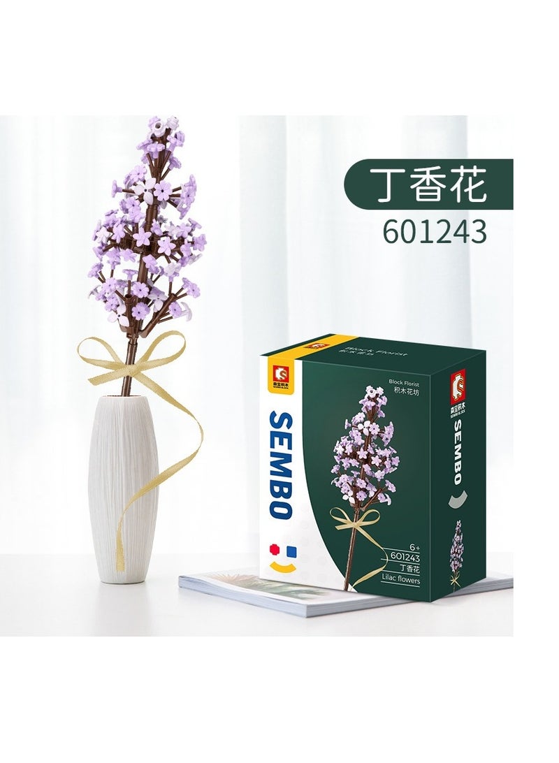 Sembo 601243 - Lilac Flower building blocks - Purple