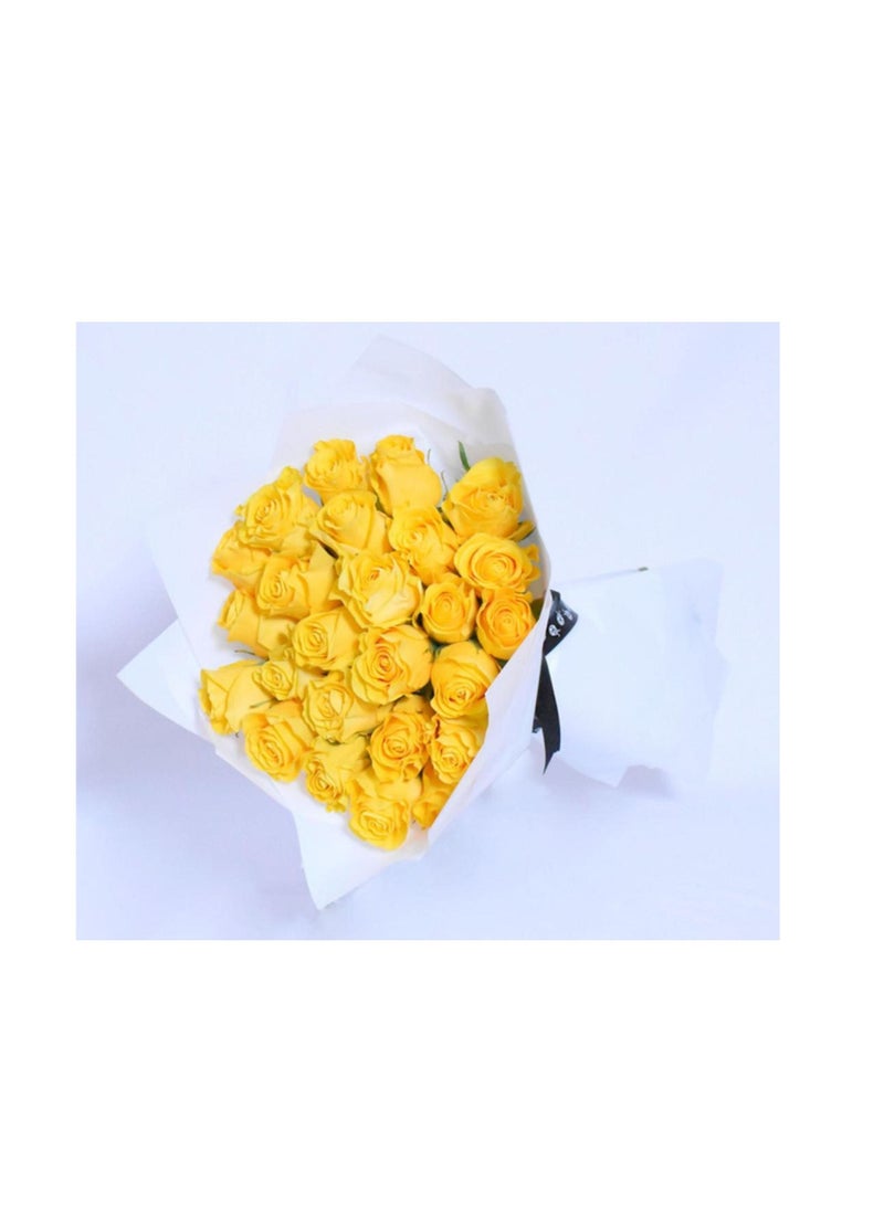 Generic Baeutiful Yellow rose Flowers Bouquet 58