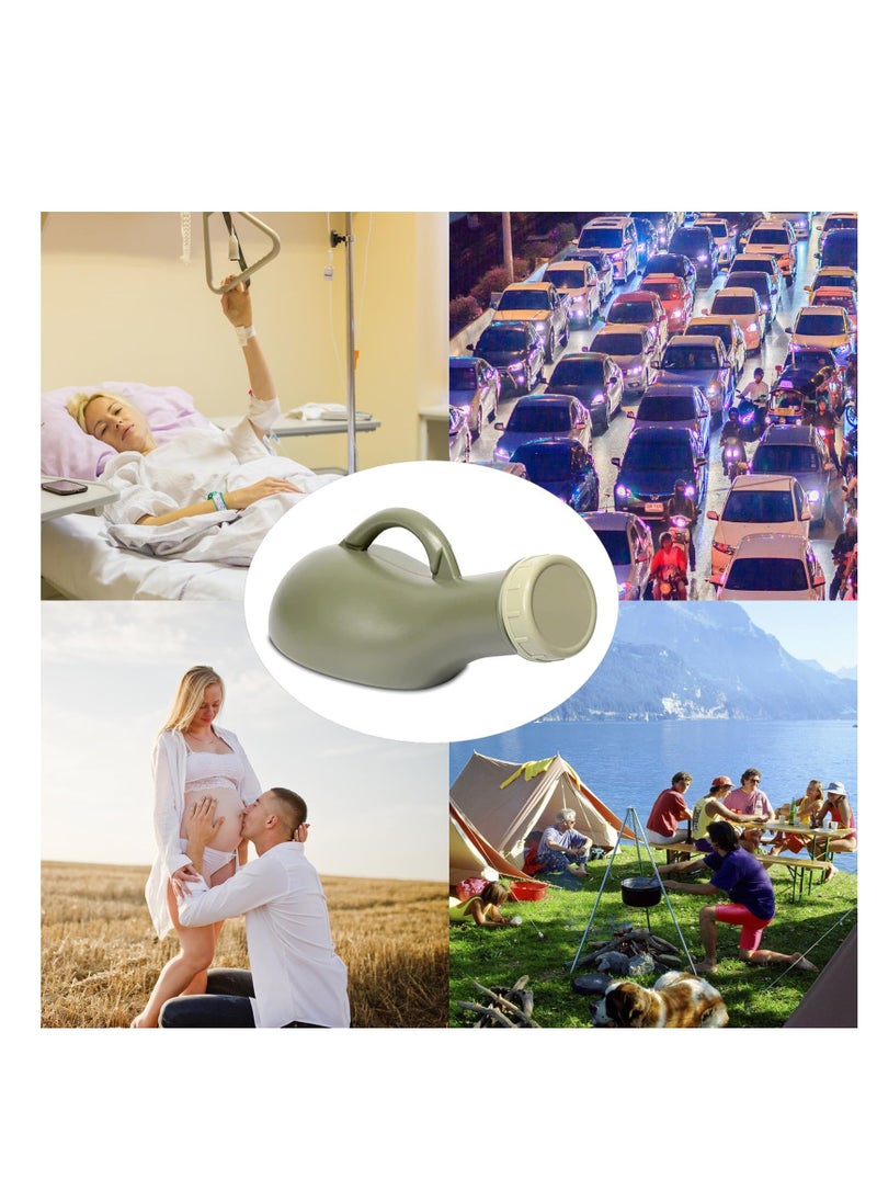 SYOSI - Travel Toilet Urinal Bottles, Urinal Pee Bottle with Funnel and Spill-Proof Screw Lid, Unisex Portable Urine Bottle Emergency Toilet for Car Travel Camping, 1000ML - Image 1