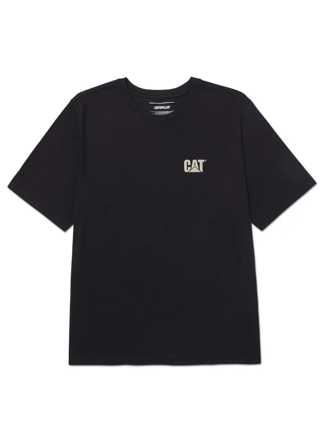 Caterpillar CAT Men’s Skilled Trade Graphic Tee – 60% Cotton 40% Recycled Polyester – Soft Jersey – Chest & Back Print