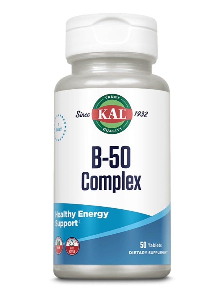 Kal B-50 Vitamin B Complex 50 Tablets
