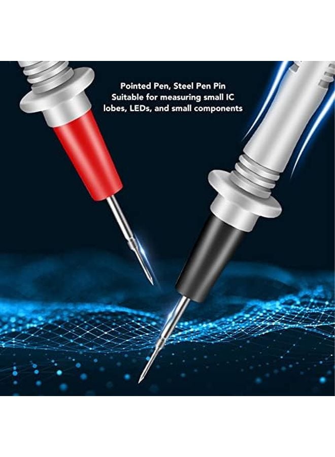 قطعتان من مجسات الملتيميتر، رؤوس دقيقة قياس 0.3 مم، قلم مسبار، قابس 35 مم، 20 أمبير، مادة PU نحاسية. - Image 4