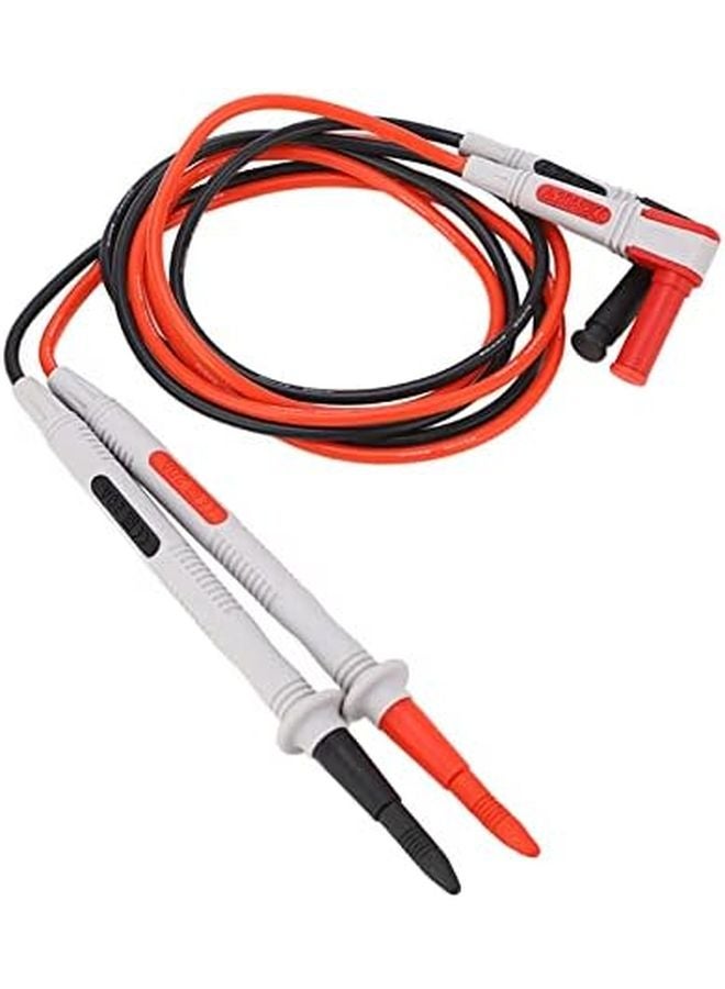 قطعتان من مجسات الملتيميتر، رؤوس دقيقة قياس 0.3 مم، قلم مسبار، قابس 35 مم، 20 أمبير، مادة PU نحاسية. - Image 1