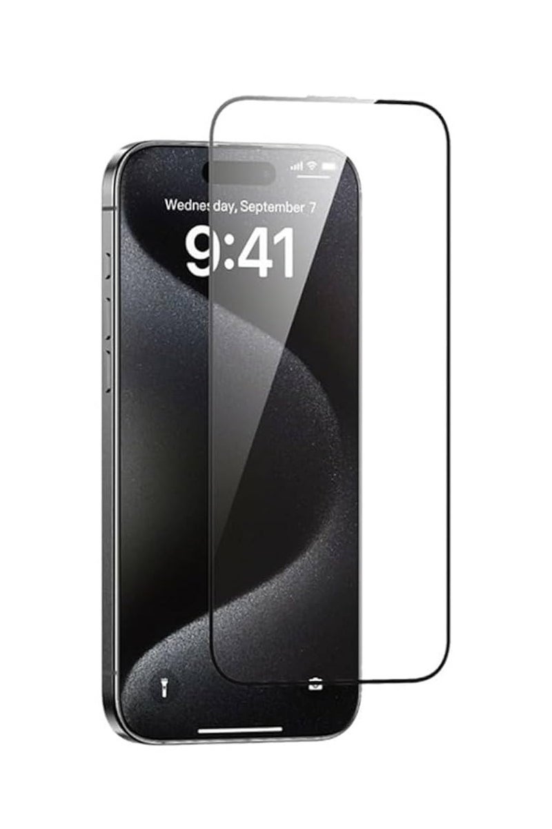 S-TOP Matte screen protector for iPhone 15 Pro Max, against fingerprints, anti-breakage and anti-scratch, with high clarity, maximum protection for the screen from scratches and breakage. - Image 1