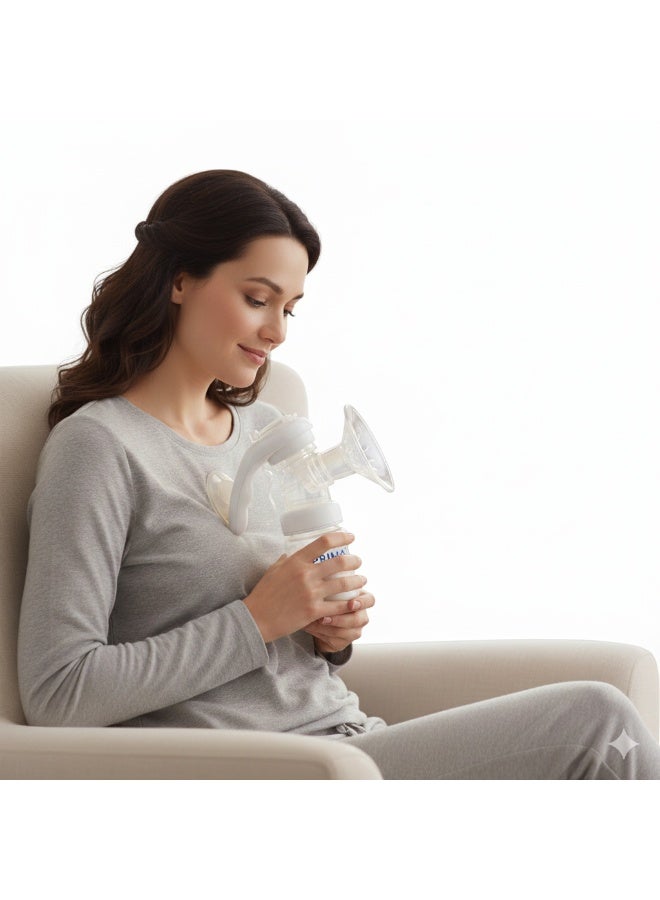 بريما أفضل حل للأم المشغولة والطفل الجعان شفاط يدوي بقبضة مريحة وسحب قوي يناسب الاستخدام اليومي وسهل التنظيف - Image 1