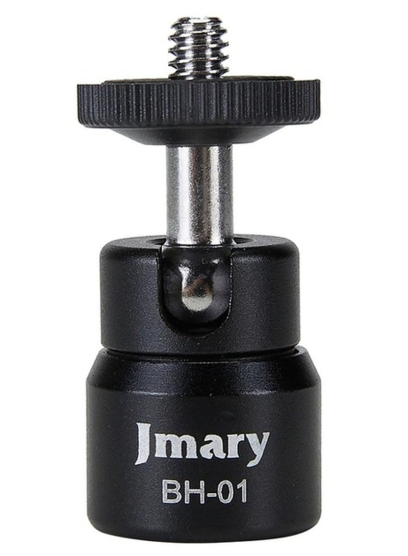 Jmary Bh-01 1/4" Konu 360 Derece Dönen Mini Bilyalı Kafa Kamera İçin - Image 1