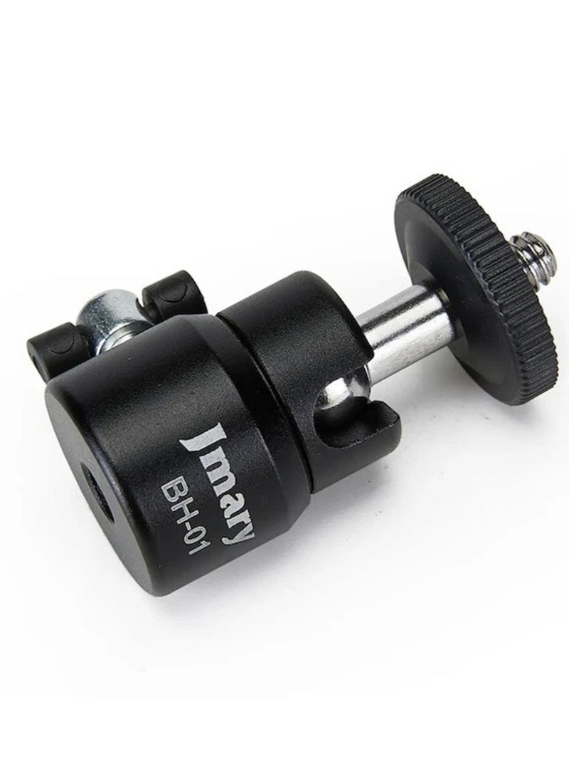 Jmary Bh-01 1/4" Konu 360 Derece Dönen Mini Bilyalı Kafa Kamera İçin - Image 4