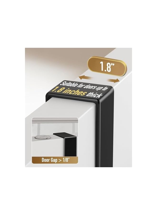 PROMASS Over The Door Hooks Hanger with Extended Arms for Easy Use by Women, Bathroom Towel Rack Organiser, Matte Black -1 Pack - Image 3