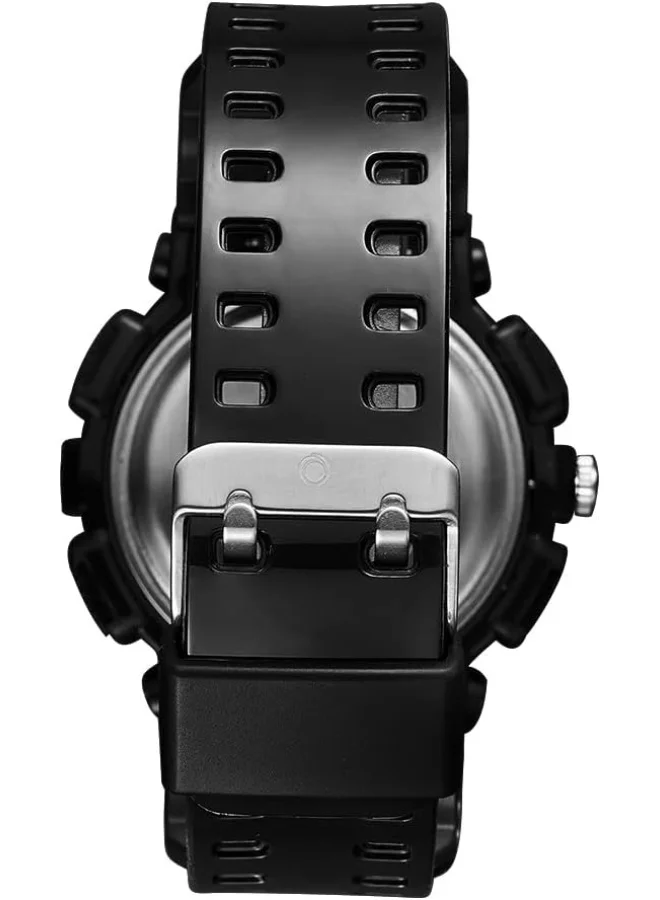 ASTRO Astro Men's Watch, Analog-Digital Display and Polyurethane Strap - A22207-PPBL, Black
