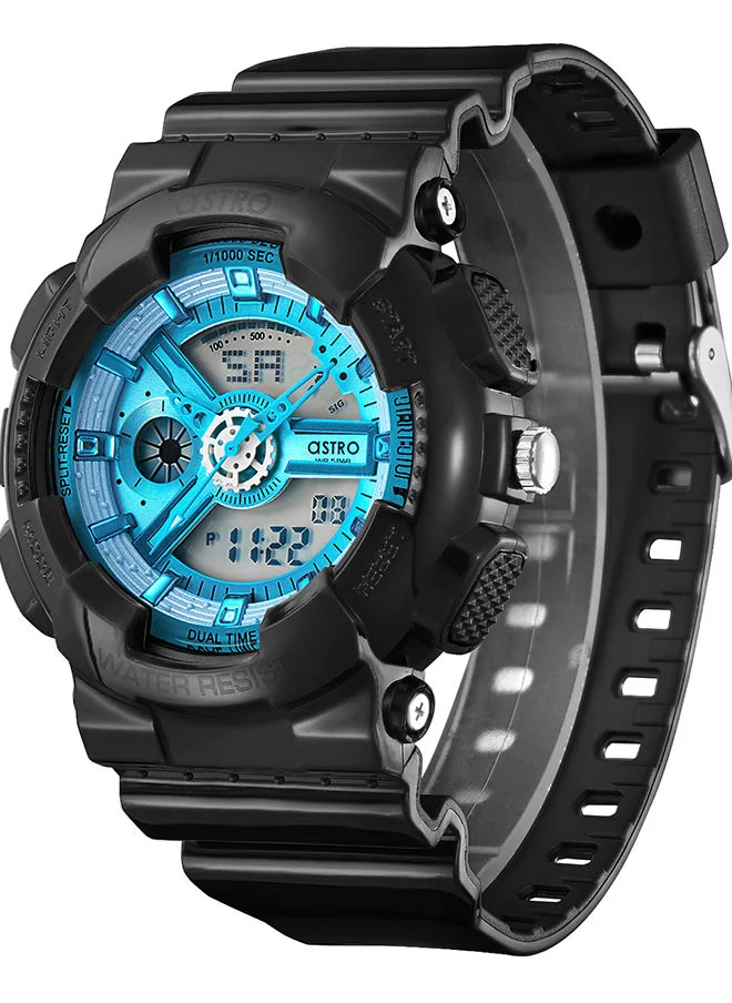 ASTRO Men Analog+Digital Round Polyurethane Wrist Watch A22207-PPBL