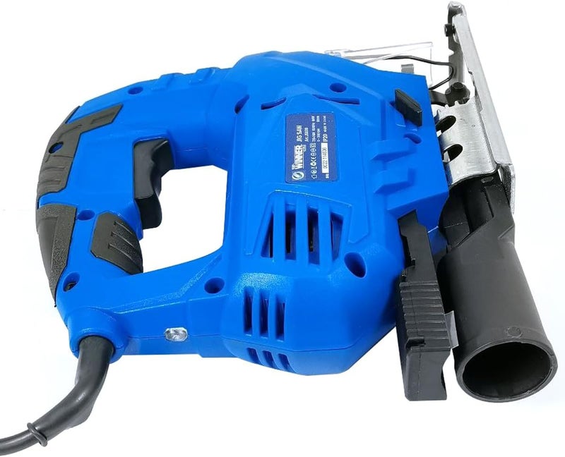 منشار بانوراما من Winner Tools Js800 بقوة 800 واط، قطر القطع 80 مم، تصميم مضغوط، خفيف الوزن، منخفض الاهتزاز، قاعدة فولاذية مزدوجة الجدار، يتضمن ملحقات - Image 4