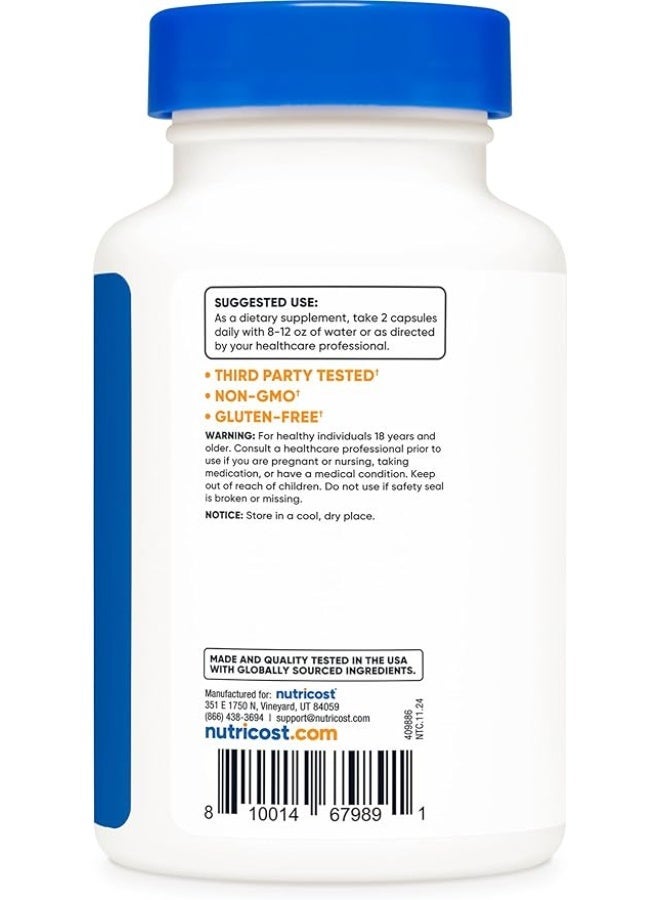 نوتريكوست، حمض ألفا كيتوغلوتاريك (AKG)، 240 كبسولة (500 ملغ لكل كبسولة) - Image 2