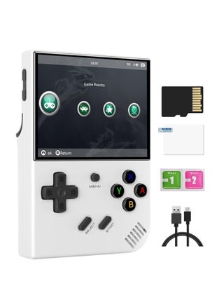 RG35XX Plus Linux Handheld Game Console, 3.5'' IPS Screen, Pre-Loaded 6900 Games, 3300mAh Battery, Supports 5G WiFi Bluetooth HDMI and TV Output (64GB, White) - pzsku/ZBCDEF5E6A5D6ADDB3A85Z/45/_/1715708992/4f1f9056-3d42-4b08-bd8c-1a76f412defe
