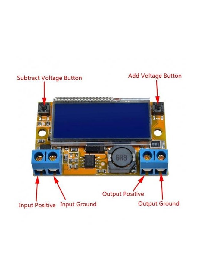 Generic - DC-DC Step Down Buck Converter Adjustable 3A With LCD Display (5V-23Vdc to 0V-16Vdc) - Image 1