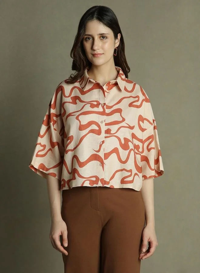 Dennis Lingo Relaxed Fit Rust Top – Warm and Stylish