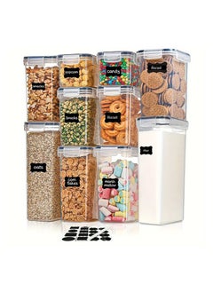 SILVER CREST Food Storage Containers 10 Pack by Piece Pick and Choose your Preferred sizes Airtight, Leak Proof, Stackable with Lock Lids, Plastic Storage Jar Storage Tank, BPA Free.  - Image 1