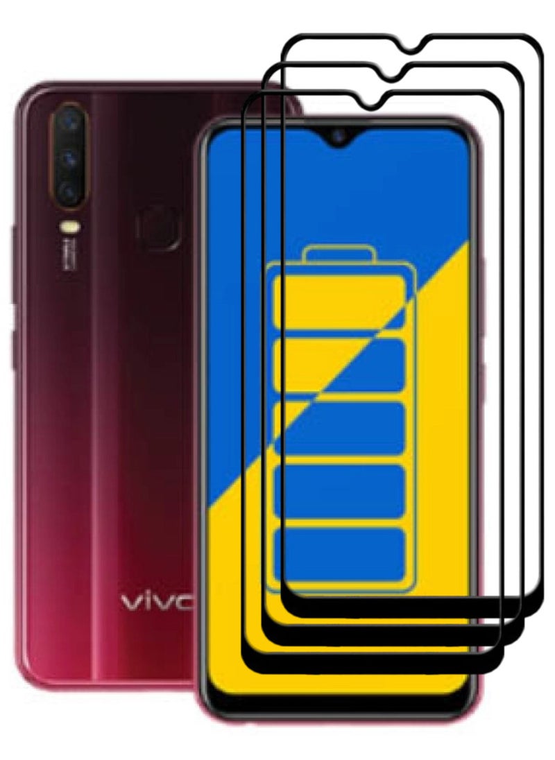 ACLIX 3 Pieces Antistatic ESD Dustproof Premium Quality High Definition Tempered Glass Screen Protector Designed For vivo Y15 - Image 1