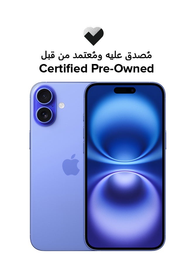 Apple Certified Pre Owned - iPhone 16 256GB Ultramarine 5G With Facetime - International Version - Image 1