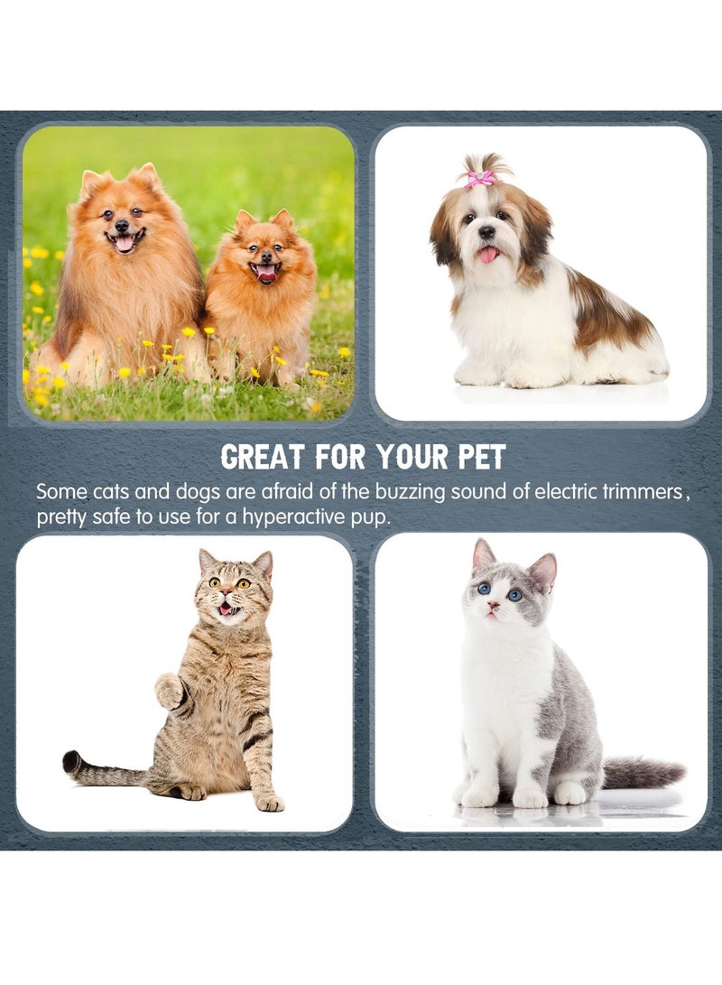 KASTWAVE Dogs Hair Grooming Trimmer Comb, 10 Pieces Razor Comb, with 20 Extra Blades Manual Dog Hair Trimmer Comb Double Edge Razor for Cats and Dogs With All Hair Types (Black) - Image 3