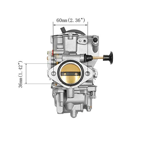 ATRACYPART Carburetor Carb with Intake Manifold for ATV Yamaha 1987-1990 & 1992-1995 Moto-4 350 YFM350 | 1987-2004 Warrior 350 YFM350 | 1987-1998 Big Bear 350 YFM350 | 1996-1998 Kodiak 400 YFM400 - Image 5