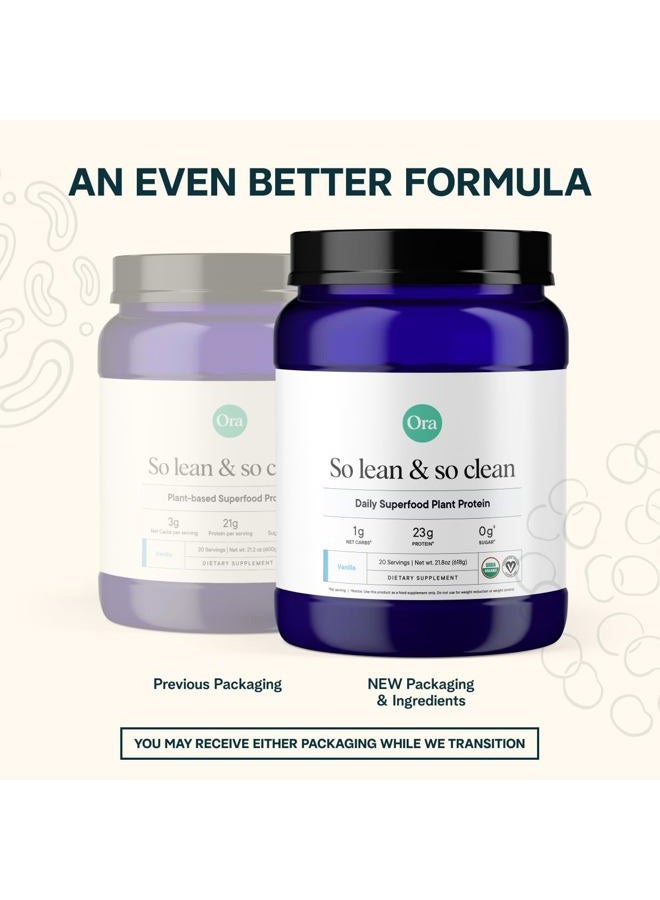 Ora Organic مسحوق بروتين نباتي - 23 جرام بروتين للنساء والرجال - نكهة الفانيليا 20 حصة - Image 4